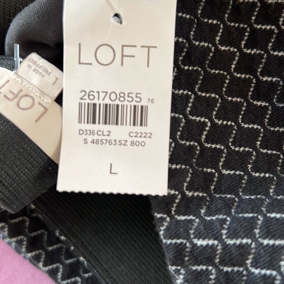 NWT Black knit Loft skirt - Picture 5 of 5